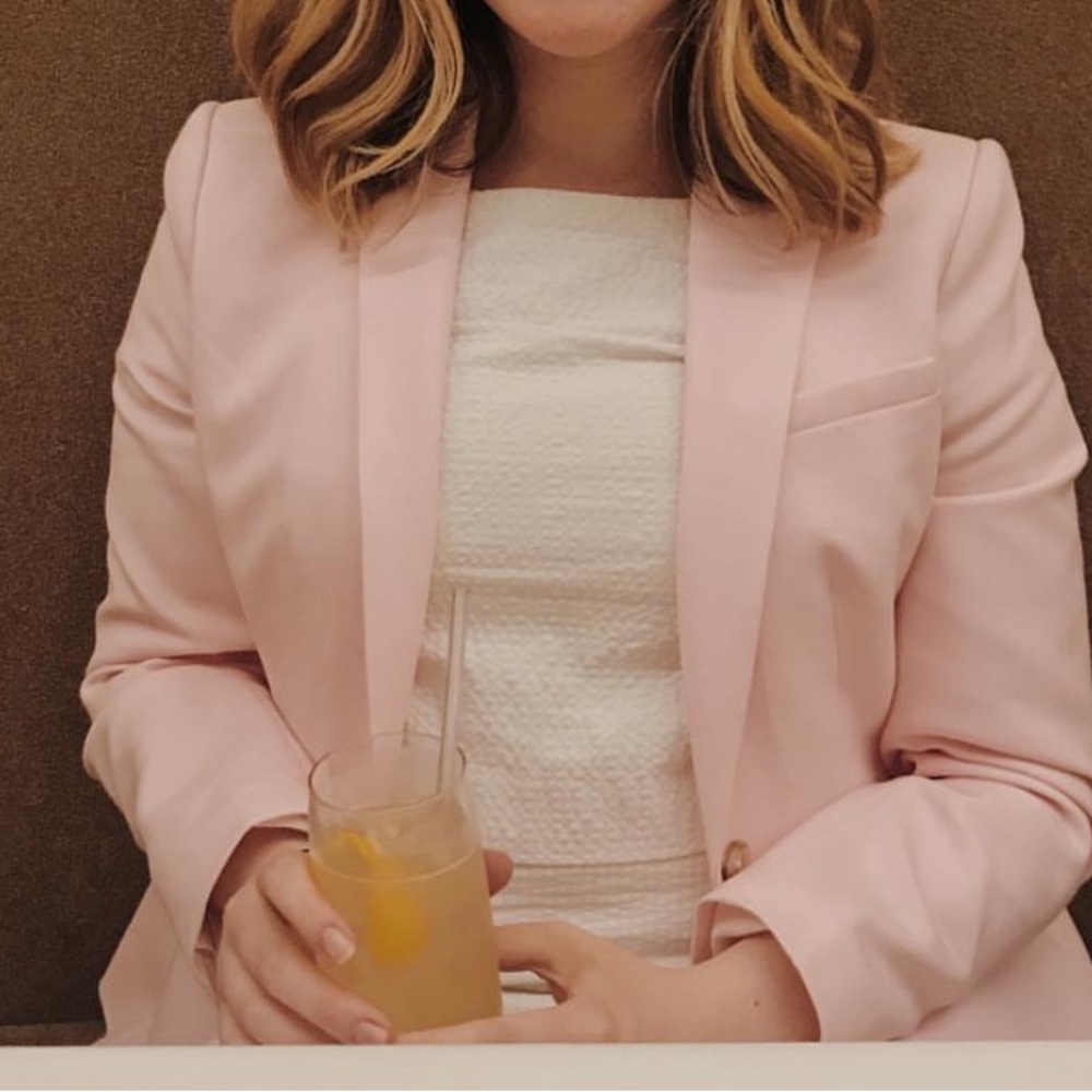 Banana Republic Light Pink Suit Jacket and Pants